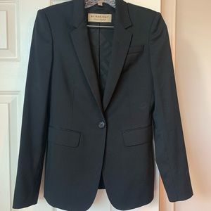 Burberry black wool blazer